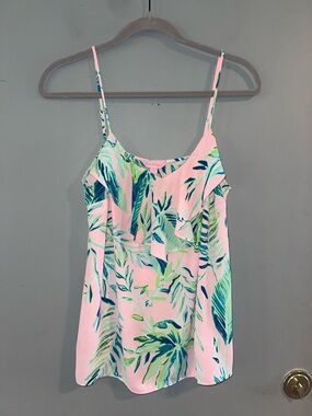 Lilly Pulitzer Karmen Cami in Coral Reef Tint Chimpoiserie Resortwear Preppy S